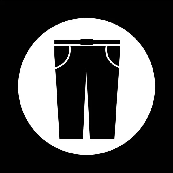 Pantalón plano icono — Archivo Imágenes Vectoriales