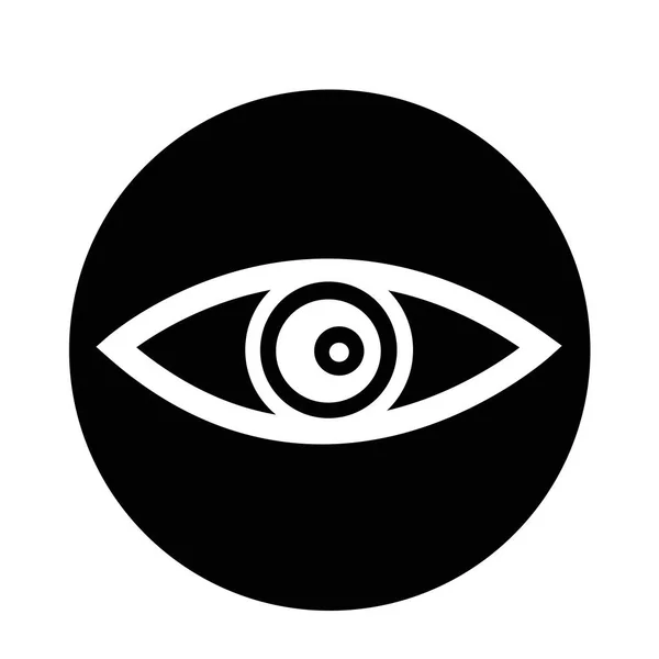 Icona piatta dell'occhio — Vettoriale Stock
