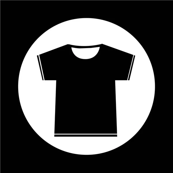 Icono de camiseta en blanco — Archivo Imágenes Vectoriales