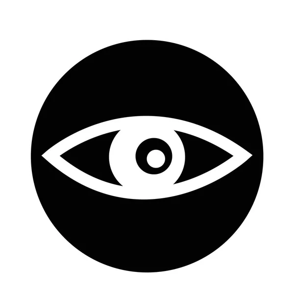 Icono plano de ojo — Vector de stock