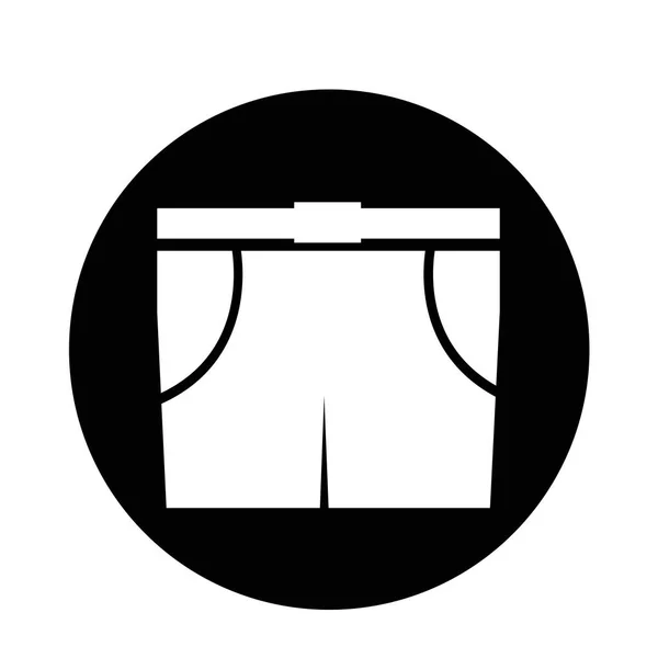 Short Bermudes homme icône — Image vectorielle