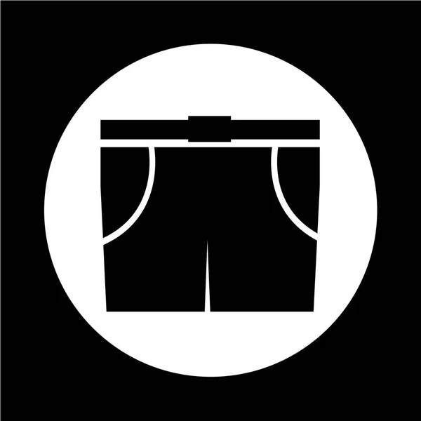 Mannen Bermuda shorts icoon — Stockvector