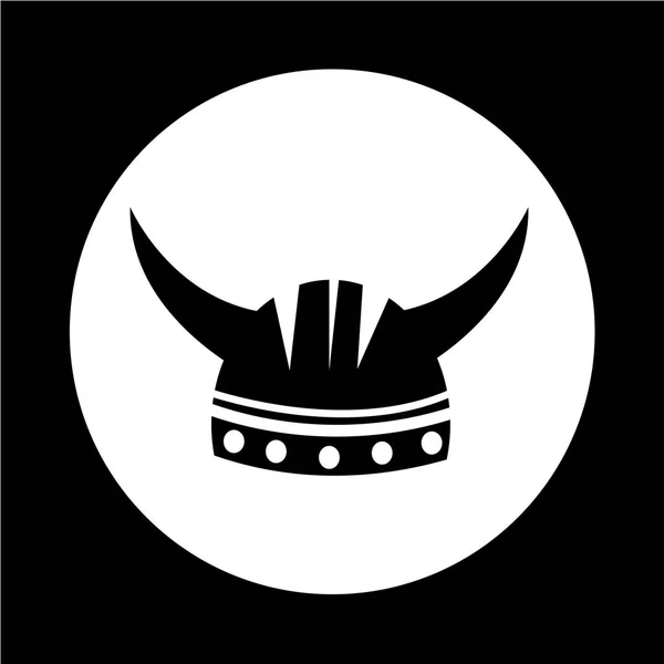 Casco vikingo icono — Vector de stock