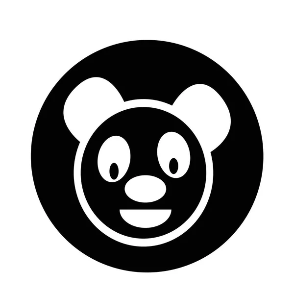 Ícone de panda bonito — Vetor de Stock