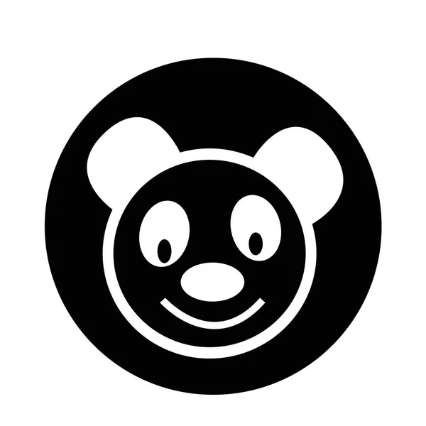 かわいいパンダのアイコン — ストックベクタ