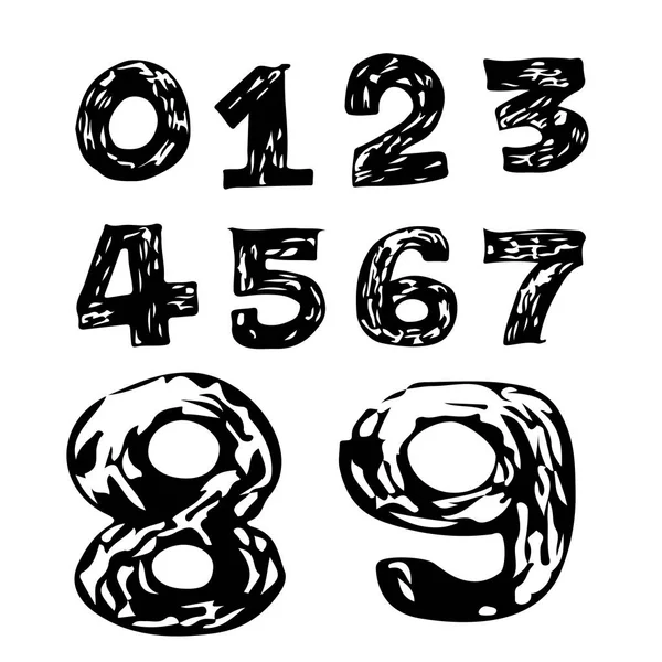 Значок набора чисел — стоковый вектор