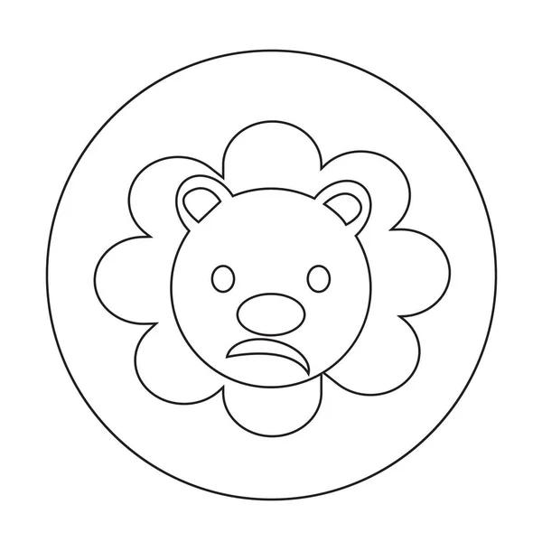 Ícone de leão bonito —  Vetores de Stock