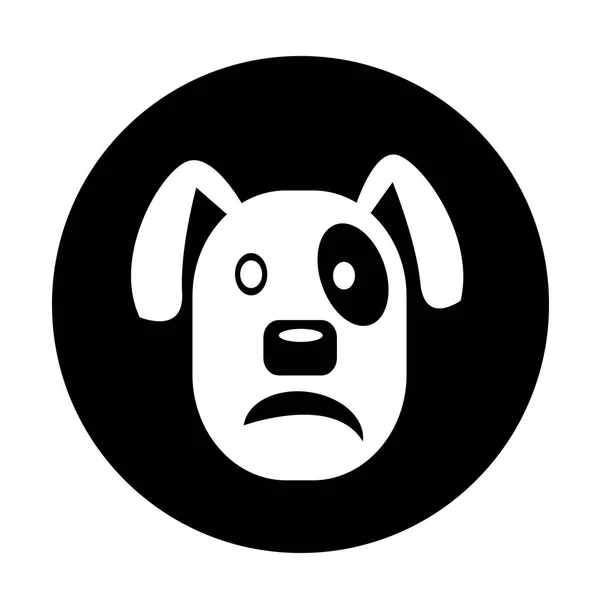 Platte Icoon voor honden — Stockvector
