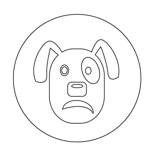 Dog flat icon — Stock Vector