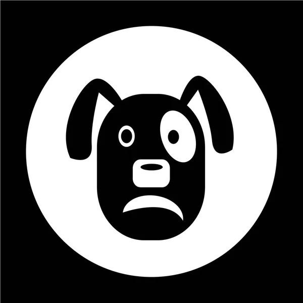 Hund flat ikonen — Stock vektor