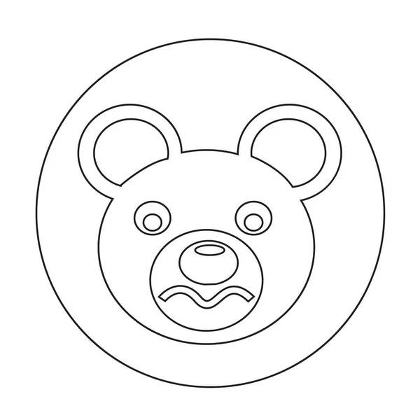 Значок медведя — стоковый вектор