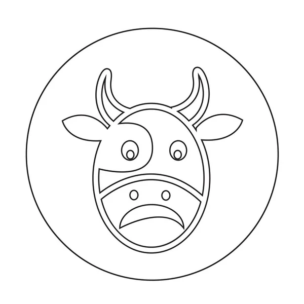 ไอคอนแบนวัว — ภาพเวกเตอร์สต็อก