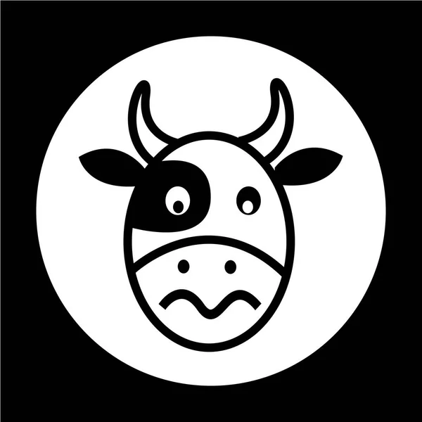 Корова плоская — стоковый вектор