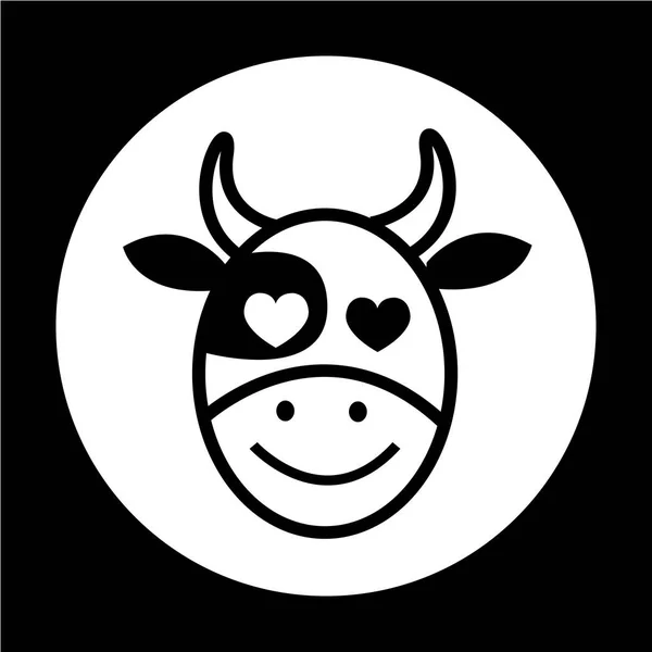 Корова плоская — стоковый вектор