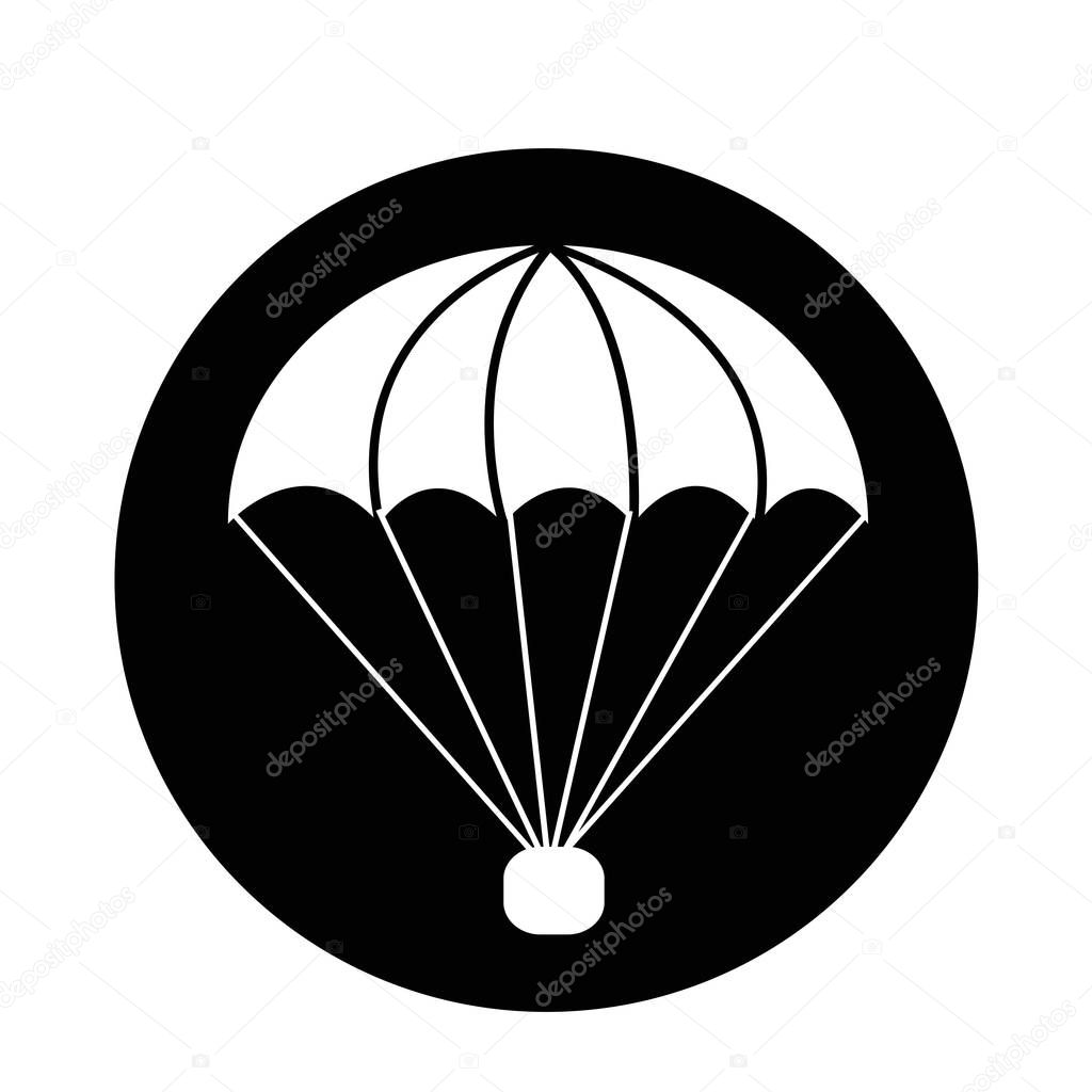 parachute flat icon