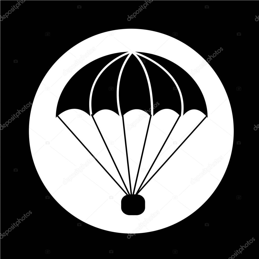 parachute flat icon