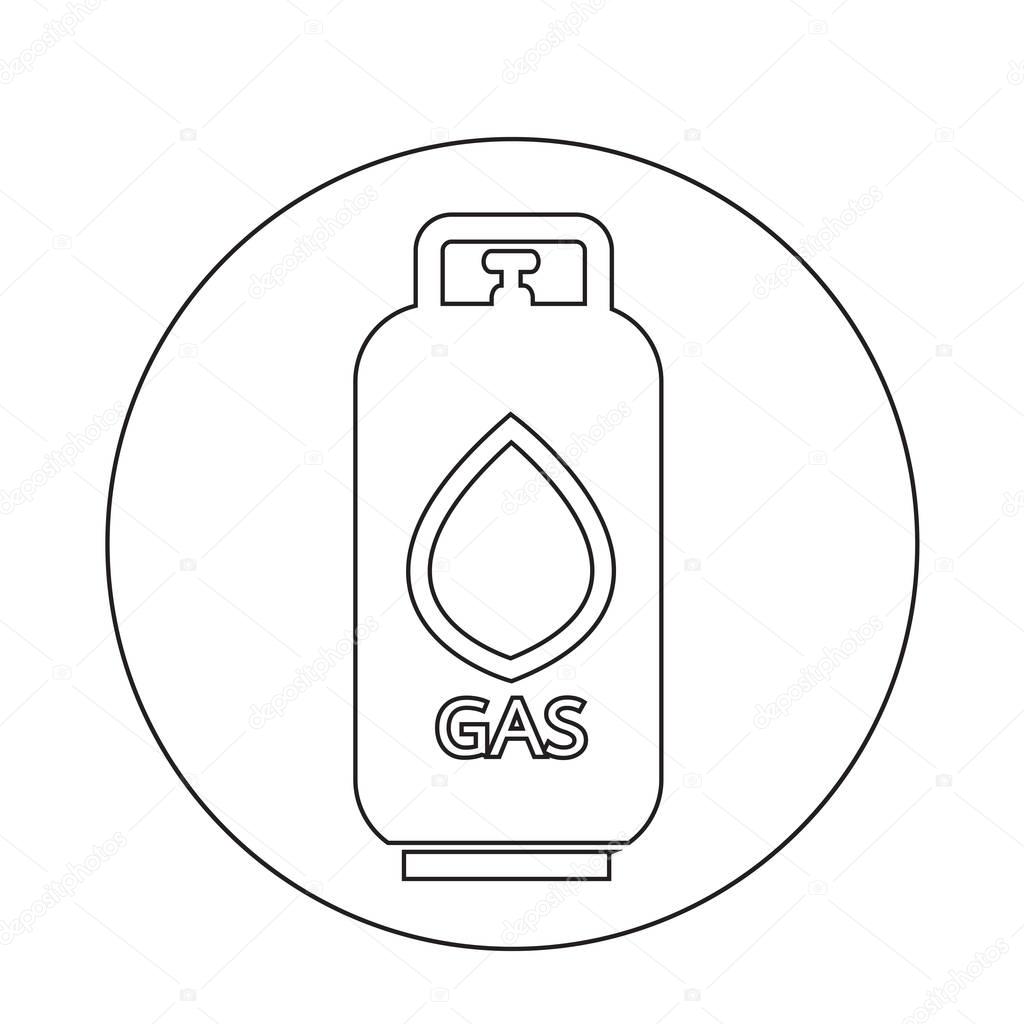 Liquid Propane Gas icon, vector illustration