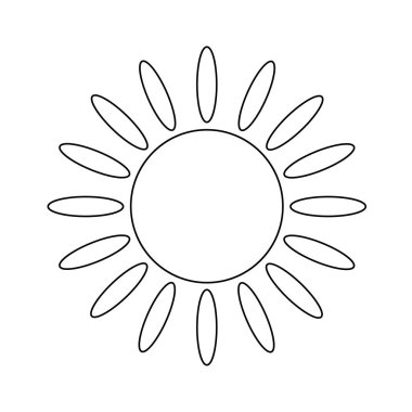 Güneş Düz Simgesi