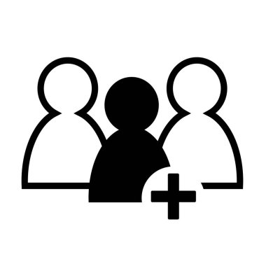 İnsanlar düz simgesi