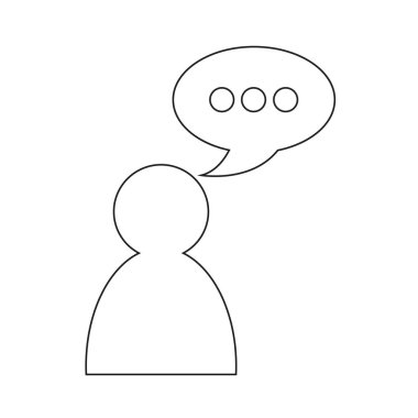 İnsanlar düz simgesi