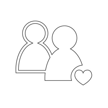 İnsanlar düz simgesi