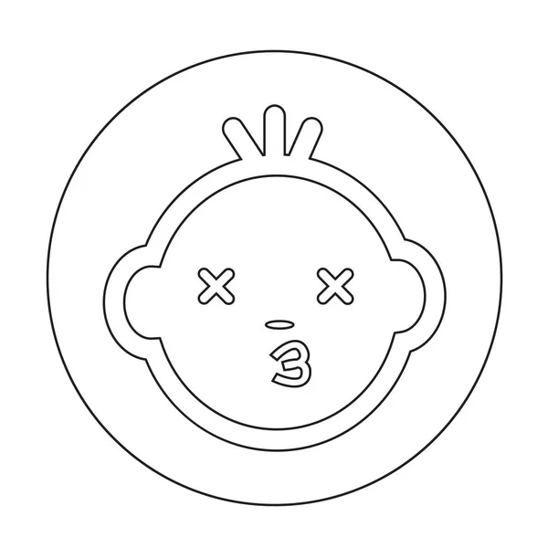 Babygesicht-Symbol — Stockvektor