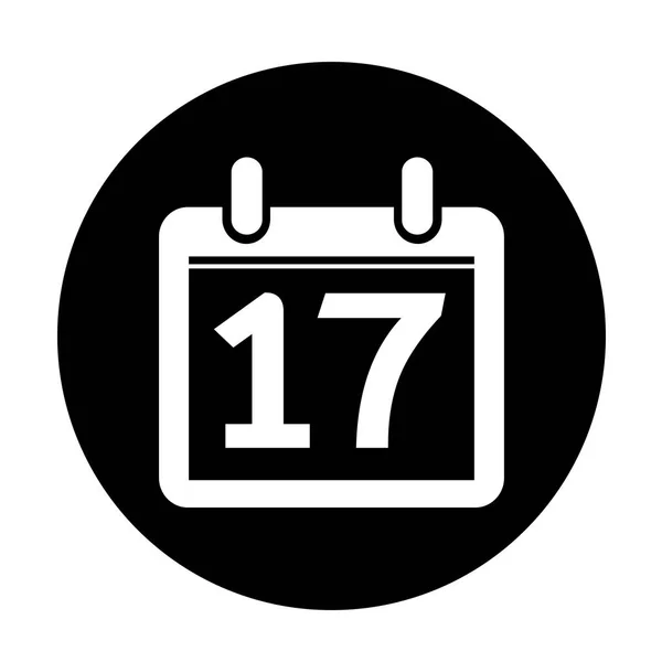 Calendario Icono plano — Archivo Imágenes Vectoriales