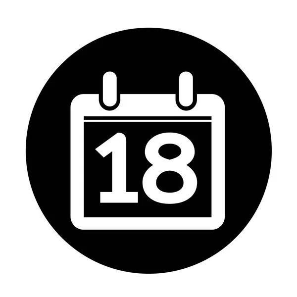 Calendario Icono plano — Archivo Imágenes Vectoriales