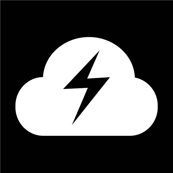 Icono plano de nube — Vector de stock