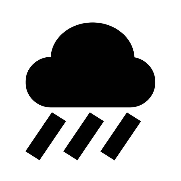 Nube lluvia icono — Vector de stock