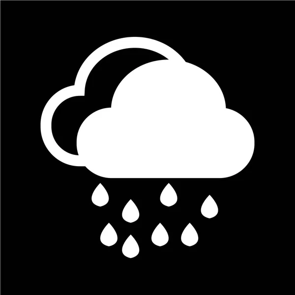 Nube lluvia icono — Archivo Imágenes Vectoriales