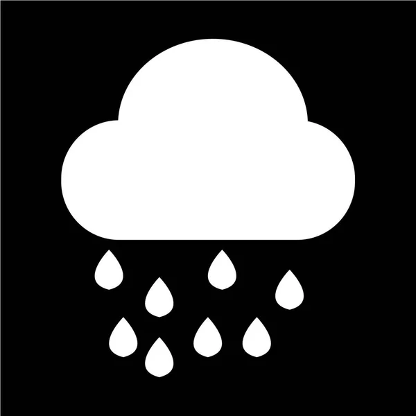 Nube lluvia icono — Archivo Imágenes Vectoriales