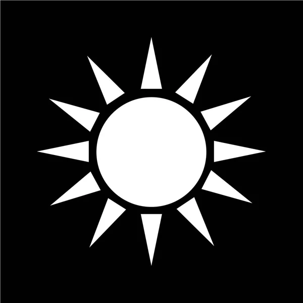 Sol Icono plano — Archivo Imágenes Vectoriales