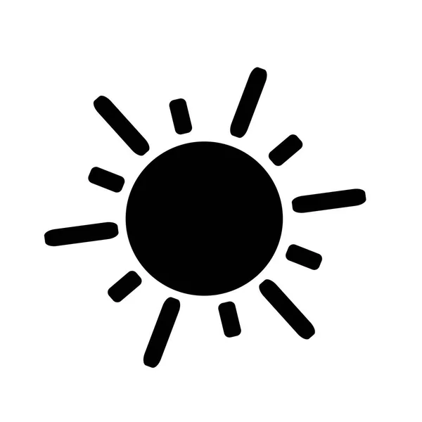 Sun flat icon — Stock Vector