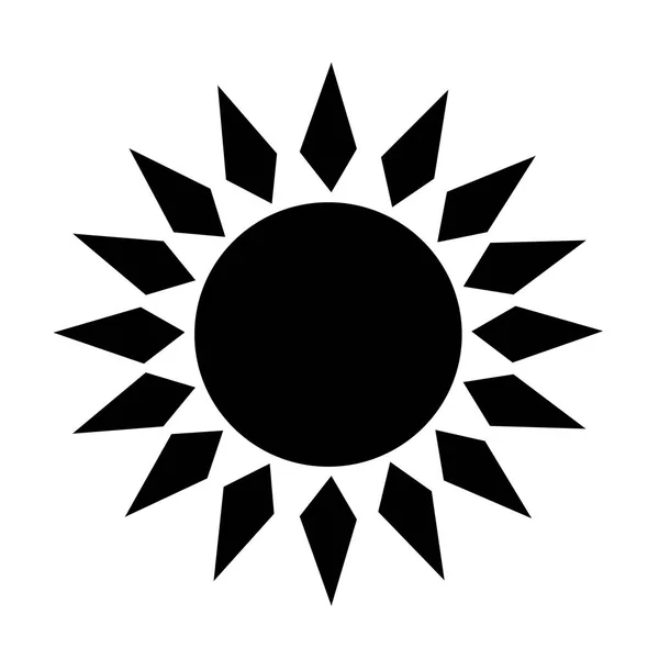 Solflad ikon – Stock-vektor