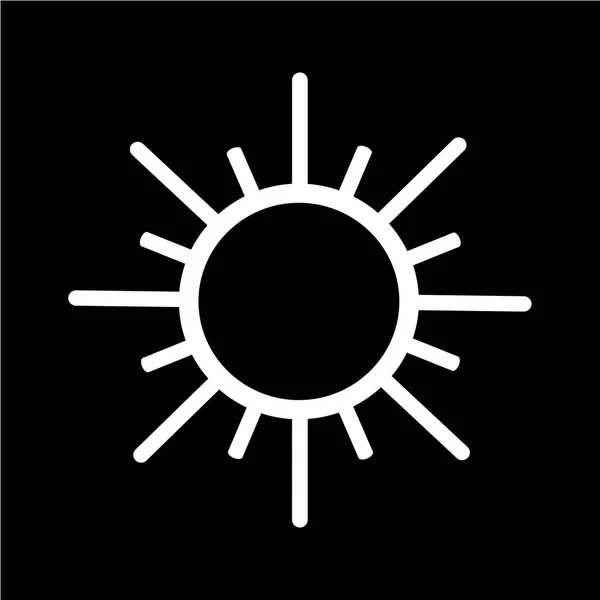 太陽フラットアイコン — ストックベクタ