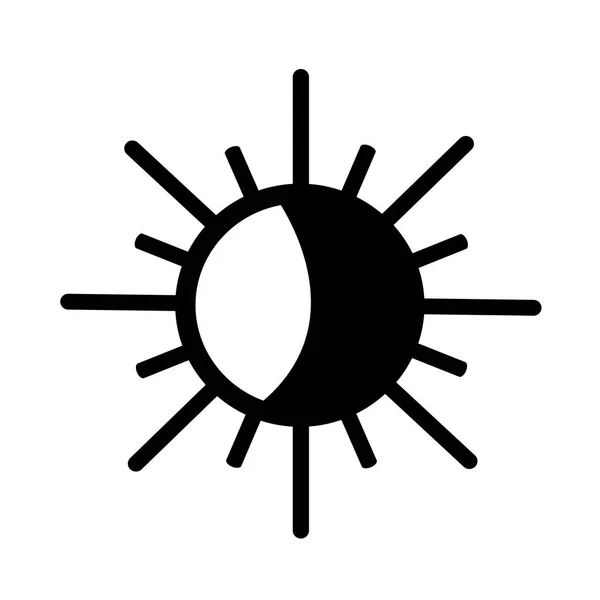 Icona piatto sole — Vettoriale Stock