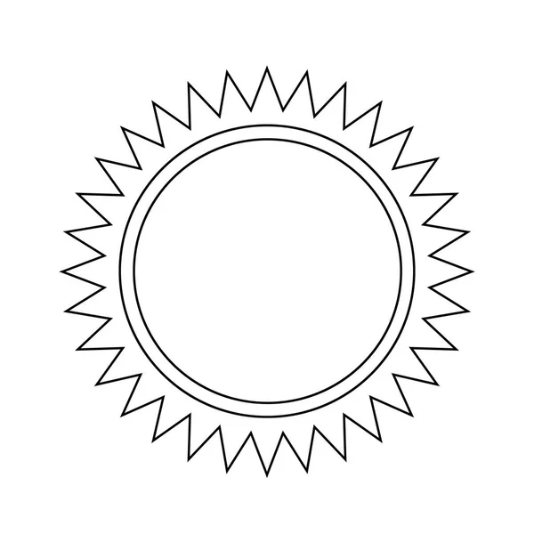 Sun płaska ikona — Wektor stockowy
