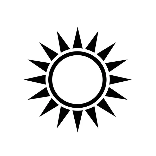 Sol Icono plano — Vector de stock