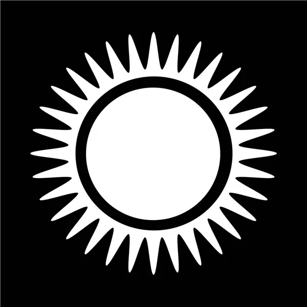 Солнечная плоская икона — стоковый вектор