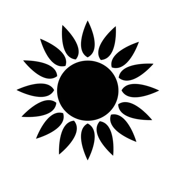 Solflad ikon – Stock-vektor