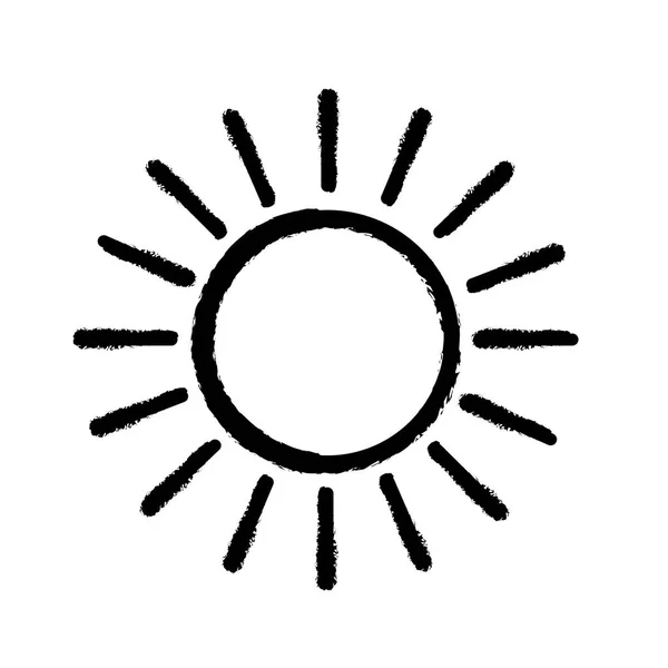 Sol Icono plano — Vector de stock