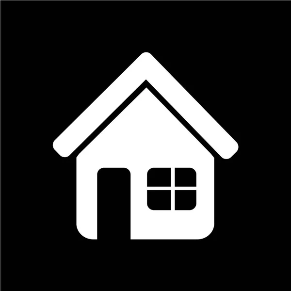 Casa icono plano — Vector de stock