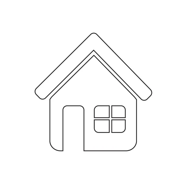 Casa plana ícone — Vetor de Stock