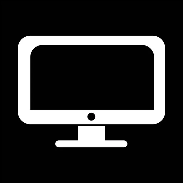 Pictogram desktop computer — Stockvector