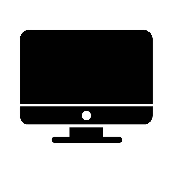Desktop Computer Icon — Stock Vector