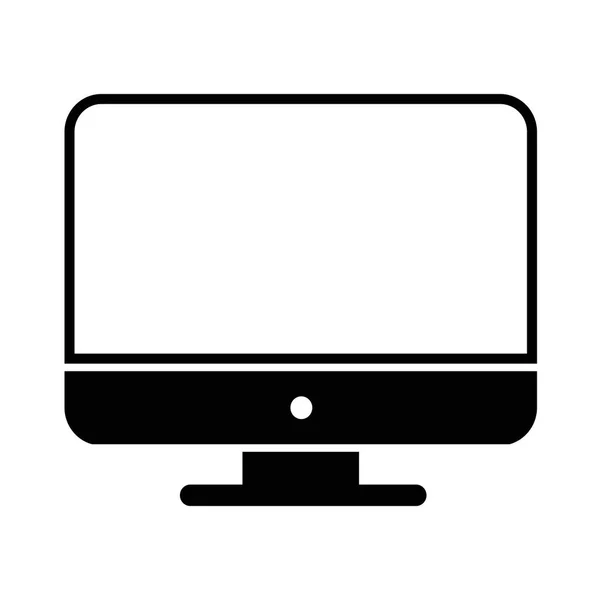 Desktop Computer Icon — Stock Vector