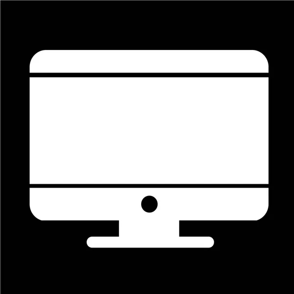 Pictogram desktop computer — Stockvector