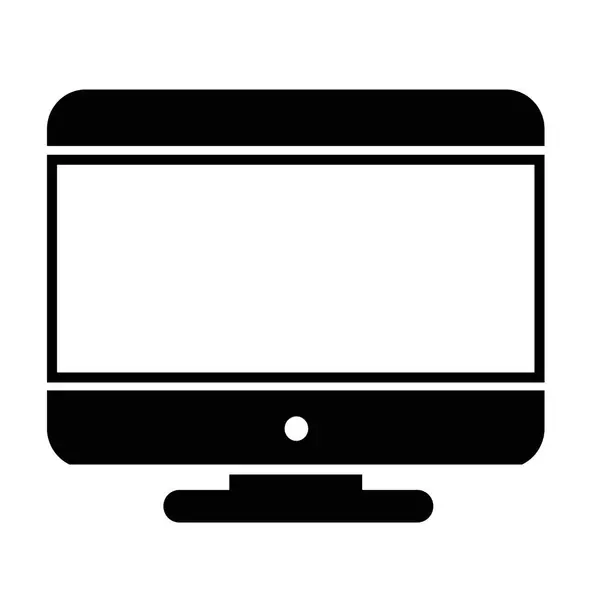 Pictogram desktop computer — Stockvector