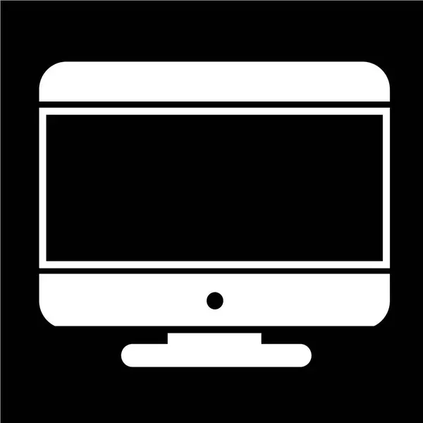 Desktop-Computer-Symbol — Stockvektor